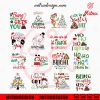 Christmas Toilet Paper Bundle SVG, Funny Christmas SVG, PNG, DXF, EPS, Print Files