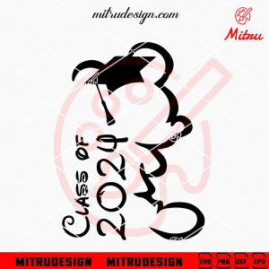 Mickey Mouse Class Of 2024 SVG, Disney Senior 2024 SVG, PNG, DXF, EPS, Files