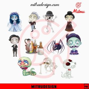 Corpse Bride Bundle PNG, Victor Van Dort, Emily, Maggot PNG, Clipart