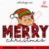 Cute Elf Merry Christmas SVG, PNG, DXF, EPS, Files For Shirt