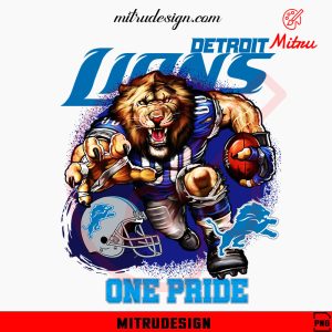 Detroit Lions Mascot PNG, Lions Football Fan PNG, Clipart