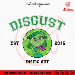 Disgust EST 2015 SVG, Disgust Inside Out Cartoon SVG, PNG, DXF, EPS, Files