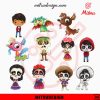 Disney Coco Bundle PNG, Miguel, Dante Dog, Day Of The Dead Cartoon PNG