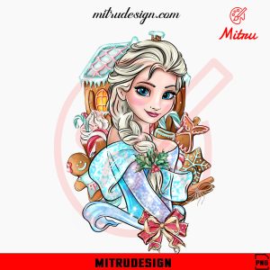 Disney Elsa Christmas PNG, Frozen Princess Christmas PNG, Sublimation Files