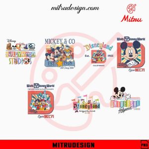 Disney Universal Studios Bundle PNG, Disney World PNG, Disneyland PNG, Designs