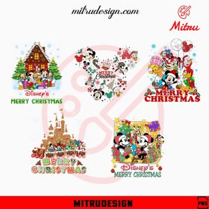 Disney’s Merry Christmas Bundle PNG, Christmas Party PNG, Holiday Vacation PNG