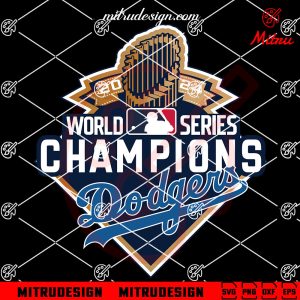 2024 World Series Champions Dodgers SVG, Los Angeles Dodgers MLB Champion SVG, Shirts
