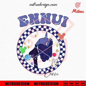 Ennui Retro Checkered SVG, Inside Out Ennui SVG, PNG, DXF, EPS, Digital Download