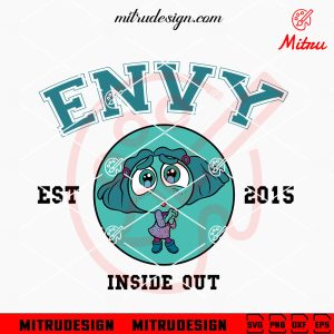 Envy EST 2015 SVG, Disney Movie SVG, Inside Out Cartoon SVG, PNG, DXF, EPS, Digital Files