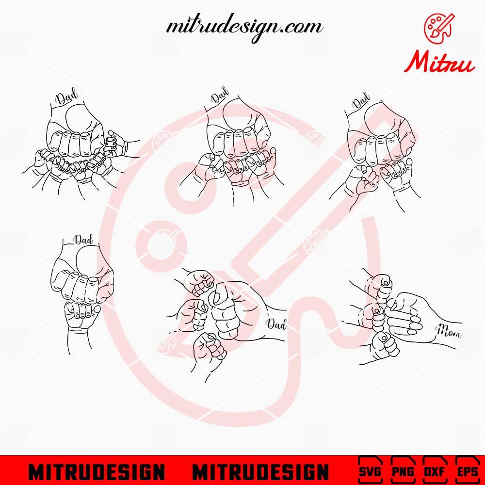 Family Fist Bump Bundle SVG, Dad Hand SVG, Mommy SVG, PNG, DXF, EPS, Cricut Download Family Fist Bump Bundle SVG, Dad Hand SVG, Mommy SVG, PNG, DXF, EPS, Cricut Download