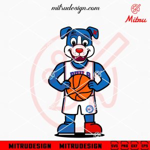 Franklin The Dog SVG, Philadelphia 76ers Mascot SVG, PNG, DXF, EPS, Cricut