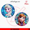 Frozen Princess Stained Glass PNG, Elsa PNG, Anna PNG, Files