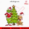 Grinch And Max Dog SVG, Christmas Tree SVG, PNG, DXF, EPS, Cricut Files