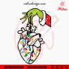 Grinch Hand Cardiac SVG, PNG, DXF, EPS, Cricut Silhouette