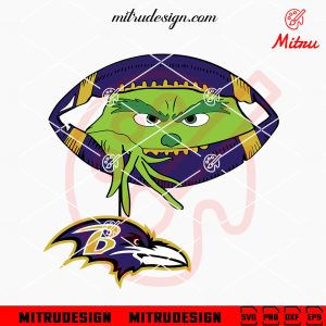 Grinch Holding Indianapolis Colts SVG, Grinch Colts Football Peeking SVG, PNG, DXF, EPS Grinch Holding Baltimore Ravens SVG, Grinch Ravens Football Peeking SVG, Printable Files