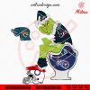 Grinch Houston Texans On Toilet SVG, Funny Grinch Texans Football SVG, Cutting Files
