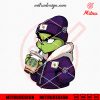 Grinch Minnesota Vikings Drinking Coffee SVG, Trendy Vikings Christmas SVG, Instant Download