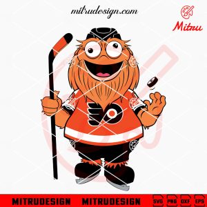 Philadelphia Flyers Gritty SVG, Philly Hockey Mascot SVG, PNG, DXF, EPS, Cricut