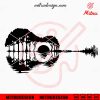 Guitar Sunset SVG, Music Lover SVG, PNG, DXF, EPS, Cut Files