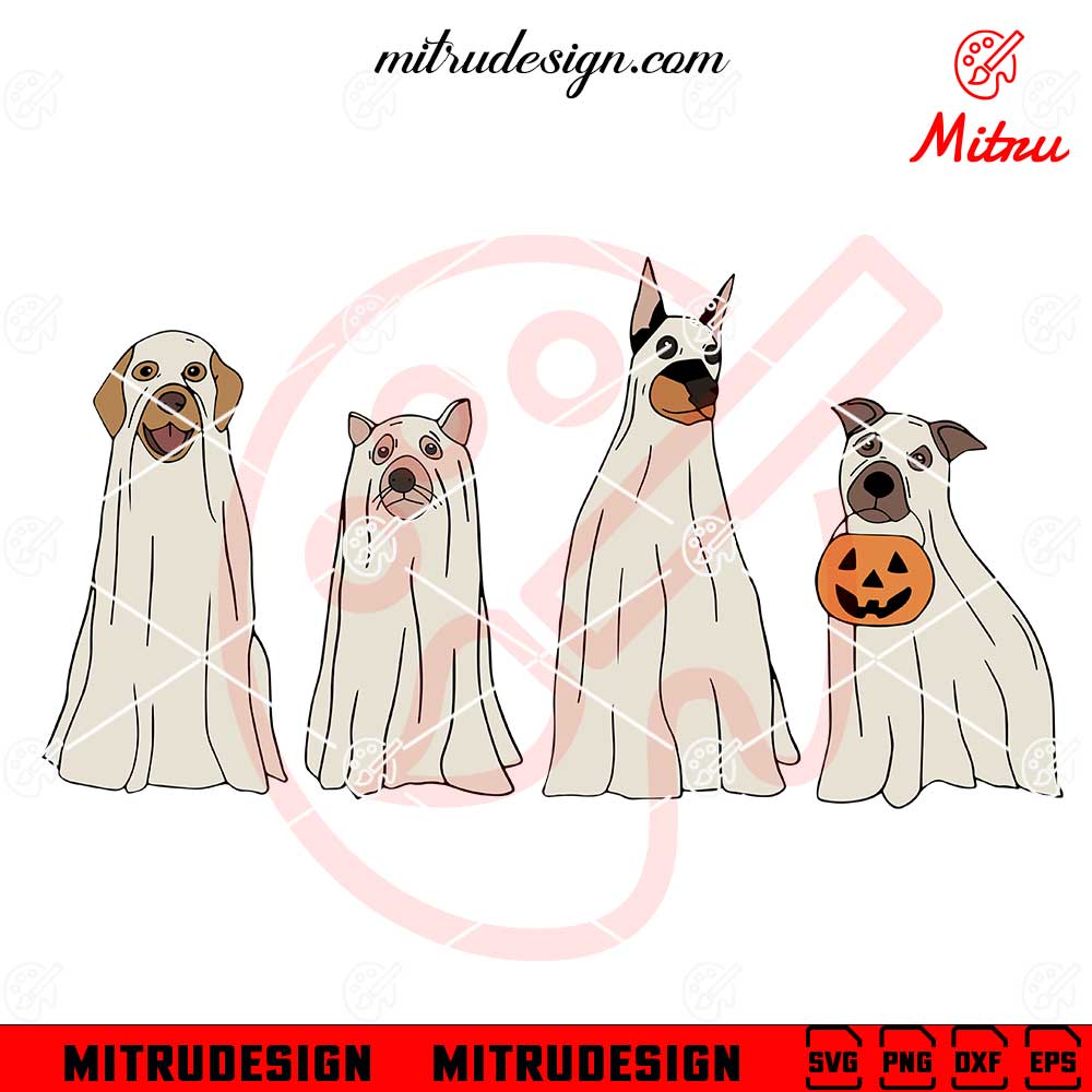 Halloween Dog SVG, Cute Ghost Dog SVG, PNG, DXF, EPS, Digital Files Halloween Dog SVG, Cute Ghost Dog SVG, PNG, DXF, EPS, Digital Files