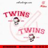 Hello Kitty Twins Since 1901 SVG, Minnesota Twins Kitty SVG, PNG, DXF, EPS, Cricut