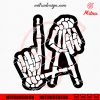 LA Skeleton Hands SVG, Los Angeles Hand Gesture SVG, PNG, DXF, EPS, Files