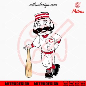 Mr Redlegs Cincinnati Reds SVG, PNG, DXF, EPS, Digital Download