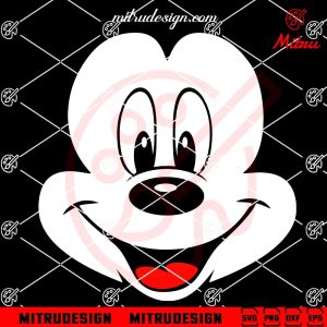 Mickey Mouse Face SVG, PNG, DXF, EPS, For Shirts