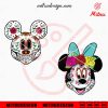 Mickey Minnie Sugar Skull SVG, Disney Day Of The Dead SVG, Digital Download Files