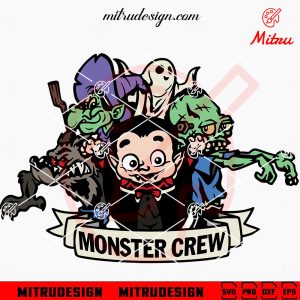 Monster Crew SVG, Cute Kids Halloween SVG, PNG, DXF, EPS, Vector