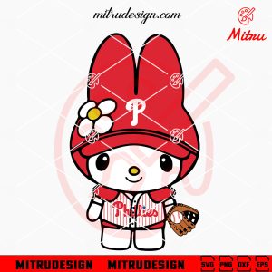 My Melody Philadelphia Phillies SVG, PNG, DXF, EPS, Designs