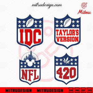 NFL Logo Bundle SVG, Mickey Mouse, Taylor Swift, IDC SVG, PNG, DXF, EPS, Cricut