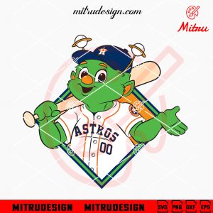 Houston Astros Mascot Orbit SVG, PNG, DXF, EPS, Digital Downloads
