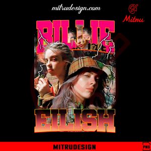 Vintage Eazy E PNG, Bootleg Rapper PNG, Digital Download Shirt Designs Billie Eilish Bootleg PNG, Vintage Billie Eilish Shirt PNG Design
