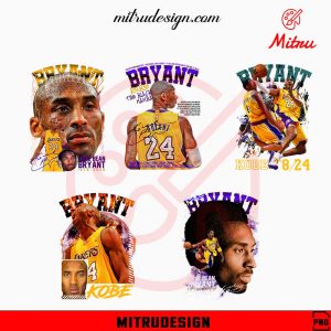 Kobe Bryant Vintage Bootleg Bundle PNG, Kobe Lakers PNG, For Shirts