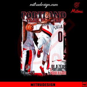 Portland Trail Blazers Bootleg PNG, Vintage Blazers NBA Basketball PNG, Files