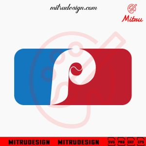 Philadelphia Phillies MLB Logo SVG, PNG, DXF, EPS, Digital Download