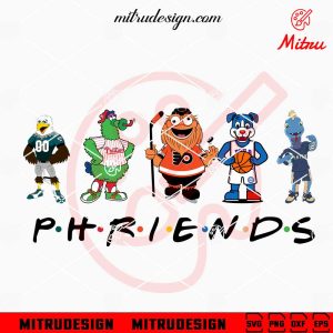 Philadelphia Sports Mascot Friends SVG, Philly Sports Team SVG, PNG, DXF, EPS