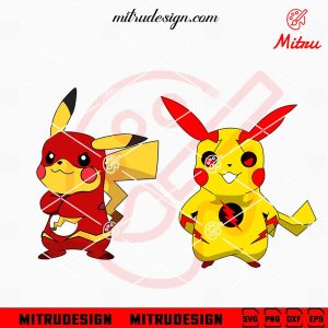 Pikachu The Flash SVG, Pokemon SVG, Funny Pikachu SVG, PNG, DXF, EPS