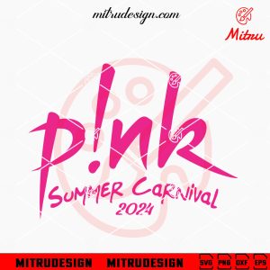 Pink Summer Carnival 2024 SVG, PNG, DXF, EPS, Cutting Files