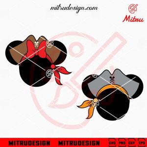 Mouse Head Sailor Hat SVG, Mickey Cruise SVG, Vacation Summer SVG, PNG, DXF, EPS Pirate Mickey Minnie Head SVG, Funny Couple Cruising SVG, PNG, DXF, EPS