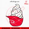 Cincinnati Reds Ice Cream Hat SVG, PNG, DXF, EPS, Cricut Silhouette