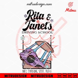 Rita And Janet Driving School SVG, Nice Parking Spot Rita SVG, Funny Bluey Quotes SVG