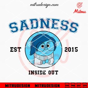 Inside Out Sadness EST 2015 SVG, PNG, DXF, EPS, For Cricut