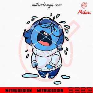 Inside Out Sadness Crying SVG, Cute Sadness Disney SVG, PNG, DXF, EPS