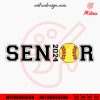 Senior 2024 Softball SVG, School Graduation Softball 2024 SVG, PNG, DXF, EPS, For Shirt