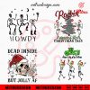 Skeleton Christmas Bundle SVG, Dead Inside But Christmas SVG, Funny Skull Xmas SVG