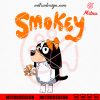 Bluey Smokey Vols Mascot Cheerleader SVG, Tennessee Volunteers Girl SVG, Vector