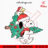 Snoopy Christmas Tree SVG, Cute Snoopy Peanut Christmas SVG, Instant Download