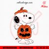 Snoopy Pumpkin SVG, It’s The Great Pumpkin SVG, Snoopy Halloween SVG, PNG, DXF, EPS